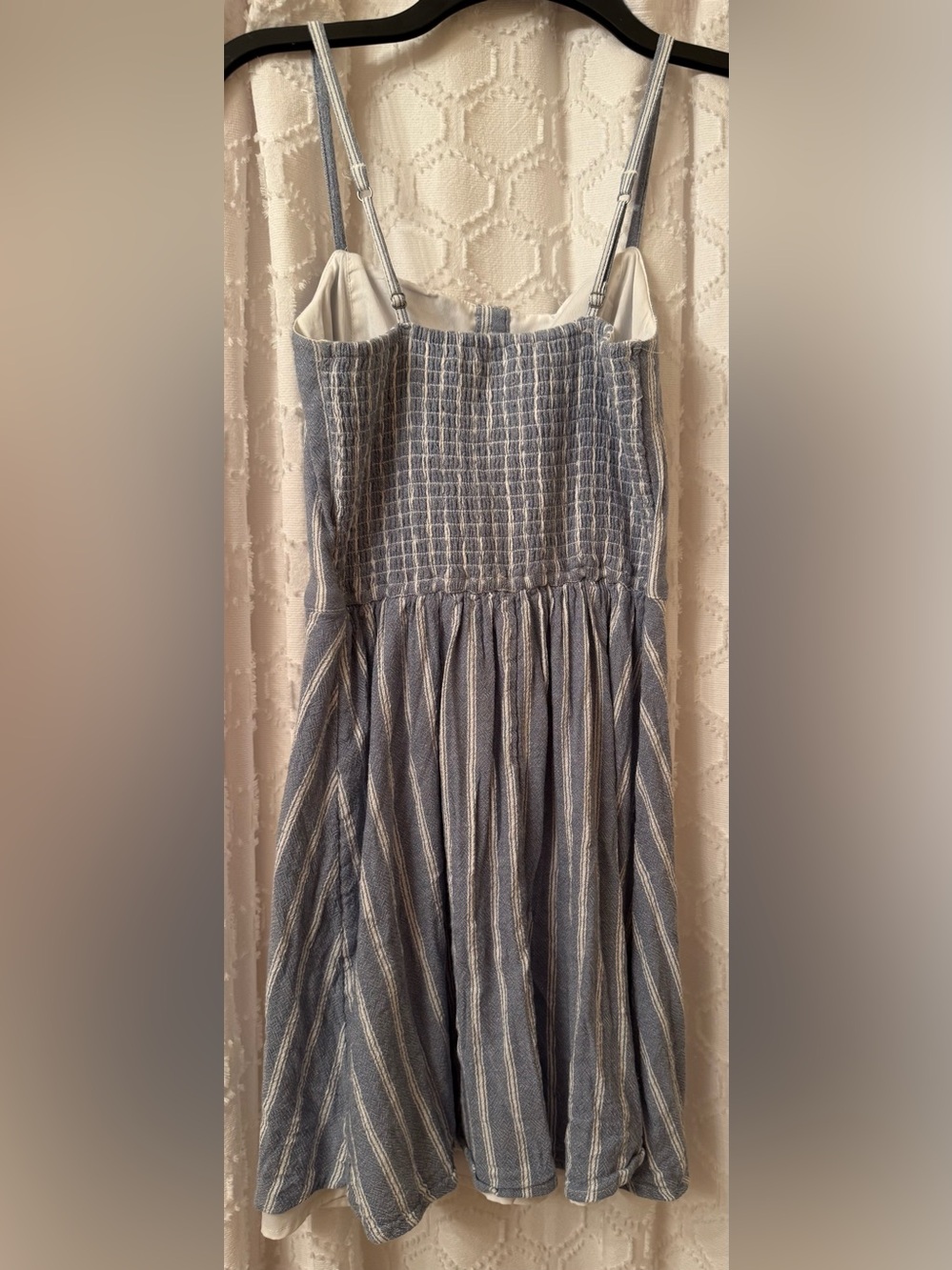 Hollister Blue and White Striped Button-Front Sundress - Picture 6 of 11